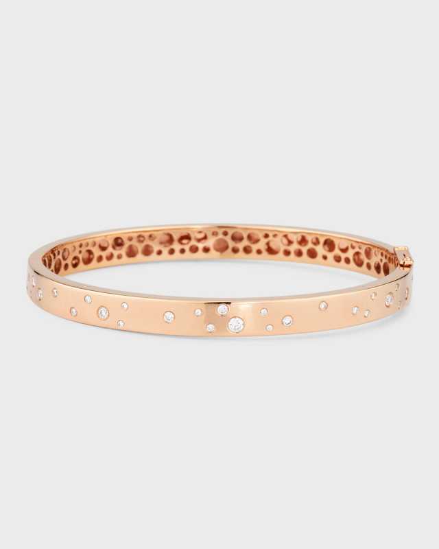 Stardust 18K Gold Constellation Bangle Bracelet with Diamonds